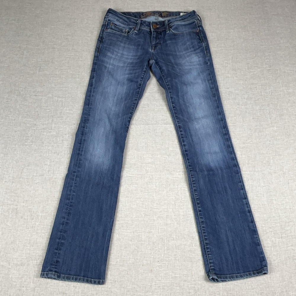 Mavi Annie Jeans Womens 31 Blue Medium Wash Low Rise Straight Stretch Denim